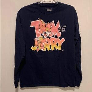 Tom and Jerry Kids Navy Blue Shirt